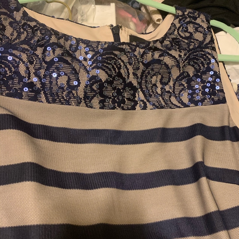 Blue sheer Ashro dress